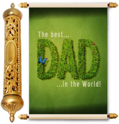 

Lolprint Gold Fathers Day Gift Scroll Greeting Card(Multicolor, Pack of 1)