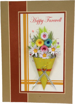 

Handcrafted Emotions Farewell Greeting Card(Multicolor, Pack of 1)