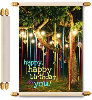 

Lolprint Birthday Scroll Greeting Card(Multicolor, Pack of 1)