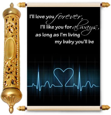 

Lolprint Gold Love Scroll Greeting Card(Multicolor, Pack of 1)