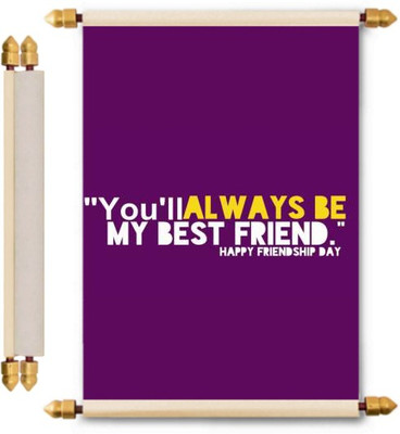 

Lolprint Friendship Gifts Scroll Greeting Card(Multicolor, Pack of 1)