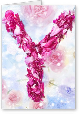 

Lolprint Y Alphabet Letter Name Greeting Card(Multicolor, Pack of 1)