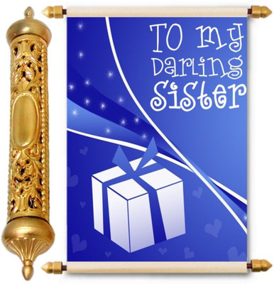 

Lolprint Gold Rakhi Gift Scroll Greeting Card(Multicolor, Pack of 1)