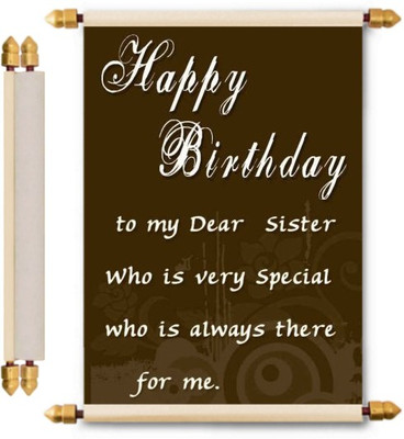

Lolprint Birthday Scroll Greeting Card(Multicolor, Pack of 1)