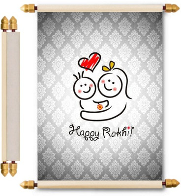 

Lolprint Rakhi Gifts Scroll Greeting Card(Multicolor, Pack of 1)