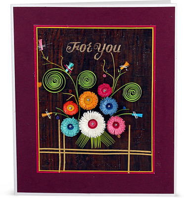 

Handcrafted Emotions Handmade For You Greeting Card(Multicolor, Pack of 1)