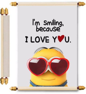 

Lolprint Love Scroll Greeting Card(Multicolor, Pack of 1)