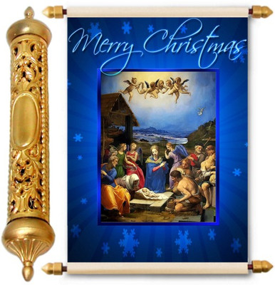 

Lolprint Merry Christmas Gold Scroll Greeting Card(Multicolor, Pack of 1)