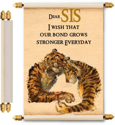 

Lolprint Rakhi Gifts Scroll Greeting Card(Multicolor, Pack of 1)