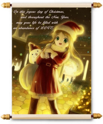 

Lolprint Love Christmas Scroll Greeting Card(Multicolor, Pack of 1)