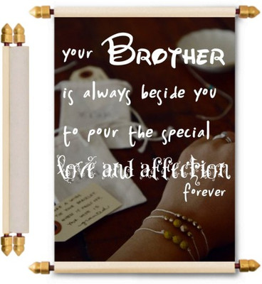

Lolprint Rakhi Gifts Scroll Greeting Card(Multicolor, Pack of 1)