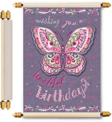 

Lolprint Birthday Scroll Greeting Card(Multicolor, Pack of 1)