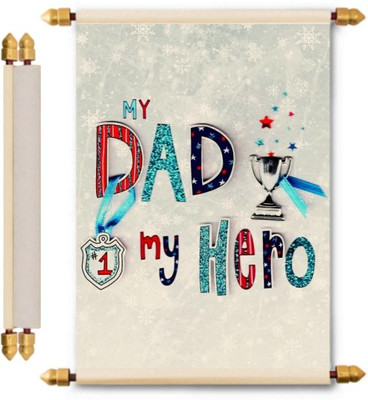 

Lolprint Fathers Day Scroll Greeting Card(Multicolor, Pack of 1)