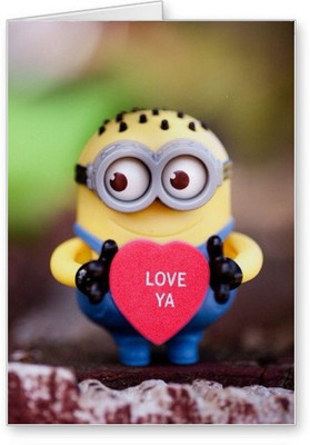 

Lolprint Minions Love Greeting Card(Multicolor, Pack of 1)