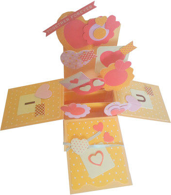 

Toyland explosion box Greeting Card(Yellow, Pack of 1)