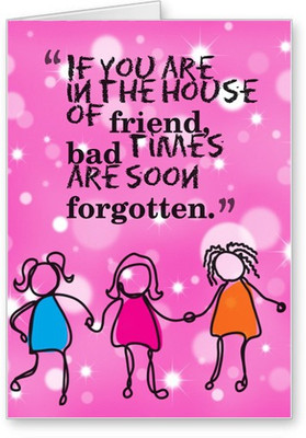 

Lolprint Friend House Friendship Day Greeting Card(Multicolor, Pack of 1)
