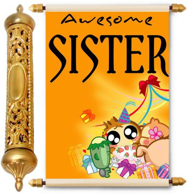 

Lolprint Gold Rakhi Gift Scroll Greeting Card(Multicolor, Pack of 1)