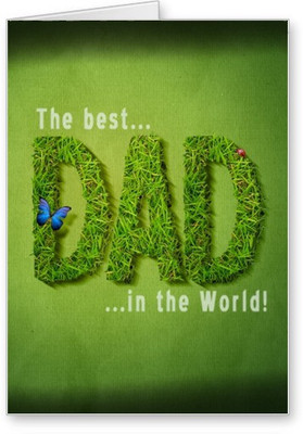 

Lolprint Best DAD Fathers Day Greeting Card(Multicolor, Pack of 1)