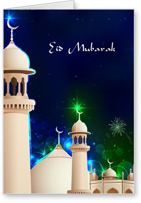 

Lolprint Ramzan Eid Mubarak Greeting Card(Multicolor, Pack of 1)