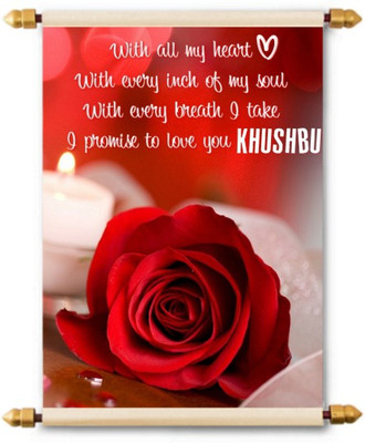 

Lolprint I Love You Khushbu Scroll Greeting Card(Multicolor, Pack of 1)