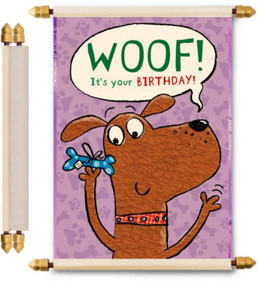 

Lolprint Birthday Scroll Greeting Card(Multicolor, Pack of 1)