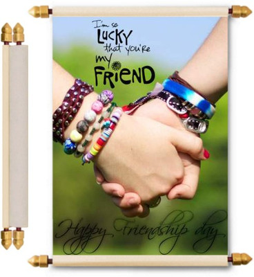 

Lolprint Friendship Gifts Scroll Greeting Card(Multicolor, Pack of 1)