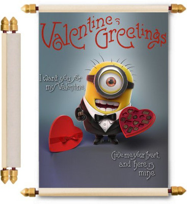 

Lolprint Love Scroll Greeting Card(Multicolor, Pack of 1)