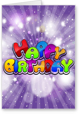 

Lolprint Happy Birthday Greeting Card(Multicolor, Pack of 1)