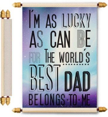 

Lolprint Fathers Day Scroll Greeting Card(Multicolor, Pack of 1)