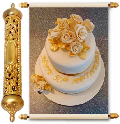 

Lolprint Gold Anniversary Gift Scroll Greeting Card(Multicolor, Pack of 1)