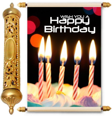 

Lolprint Gold Birthday Gift Scroll Greeting Card(Multicolor, Pack of 1)