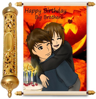 

Lolprint Gold Birthday Gift Scroll Greeting Card(Multicolor, Pack of 1)