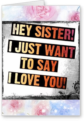 

Lolprint I Love You Sister Rakhi Greeting Card(Multicolor, Pack of 1)