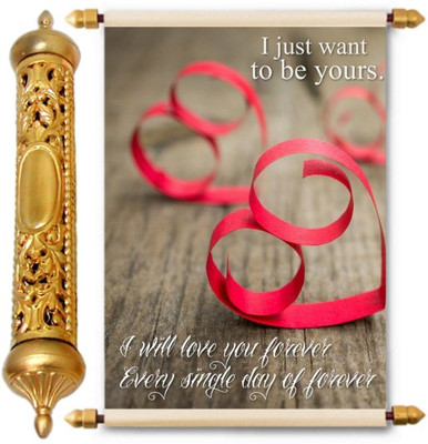 

Lolprint Gold Love Scroll Greeting Card(Multicolor, Pack of 1)