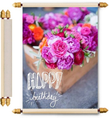 

Lolprint Birthday Scroll Greeting Card(Multicolor, Pack of 1)