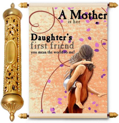 

Lolprint Gold Mothers Day Gift Scroll Greeting Card(Multicolor, Pack of 1)