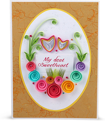 

Handcrafted Emotions My Dear Sweetheart Greeting Card(Multicolor, Pack of 1)