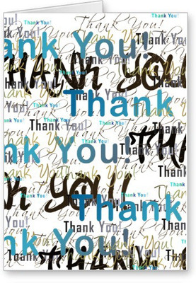 

Lolprint Thank You Greeting Card(Multicolor, Pack of 1)
