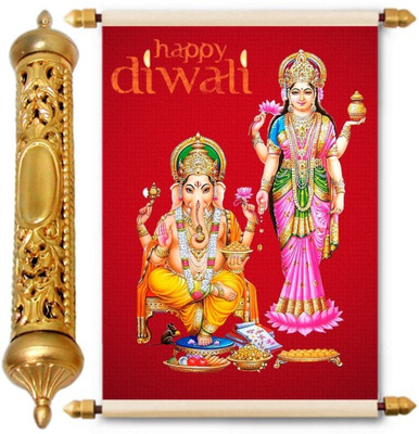 

Lolprint Diwali Gifts Gold Scroll Greeting Card(Multicolor, Pack of 1)