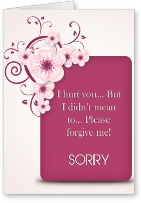 

Lolprint Sorry Greeting Card(Multicolor, Pack of 1)