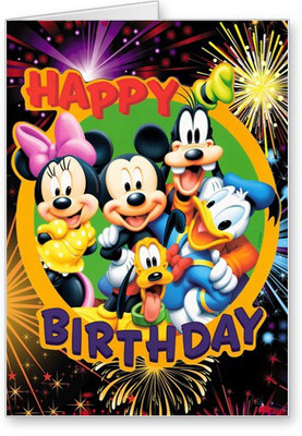 

Lolprint Cartoon Birthday Greeting Card(Multicolor, Pack of 1)