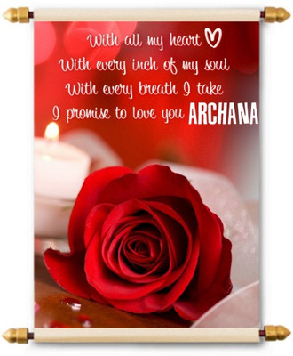 

Lolprint I Love You Archana Scroll Greeting Card(Multicolor, Pack of 1)