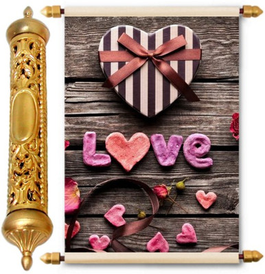 

Lolprint Gold Love Scroll Greeting Card(Multicolor, Pack of 1)