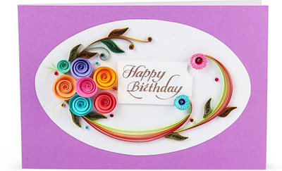 

Handcrafted Emotions birthday Greeting Card(Multicolor, Pack of 1)