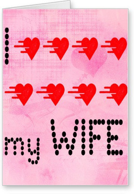 

Lolprint I Love my Wife Greeting Card(Multicolor, Pack of 1)