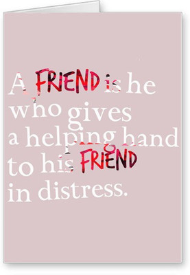 

Lolprint Quotes Friendship Day Greeting Card(Multicolor, Pack of 1)
