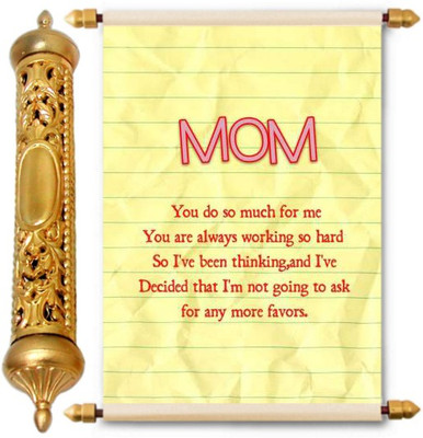 

Lolprint Gold Mothers Day Gift Scroll Greeting Card(Multicolor, Pack of 1)