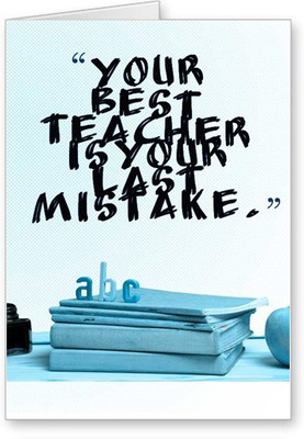 

Lolprint Best Teachers Day Greeting Card(Multicolor, Pack of 1)