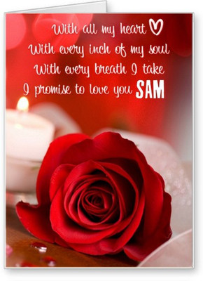 

Lolprint I Love You Sam Greeting Card(Multicolor, Pack of 1)