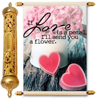 

Lolprint Gold Love Scroll Greeting Card(Multicolor, Pack of 1)